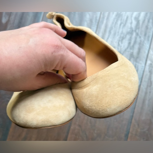 J Crew Women’s Anya Cream Suede Block Heels Size 12 - Picture 11 of 16